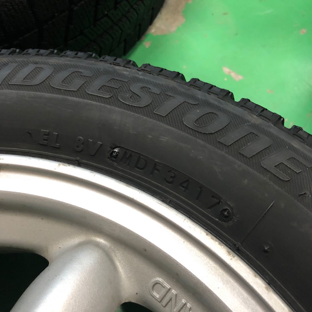 ミニライト 付き スタッドレス ブリヂストン ブリザック VRX 155/65r14 