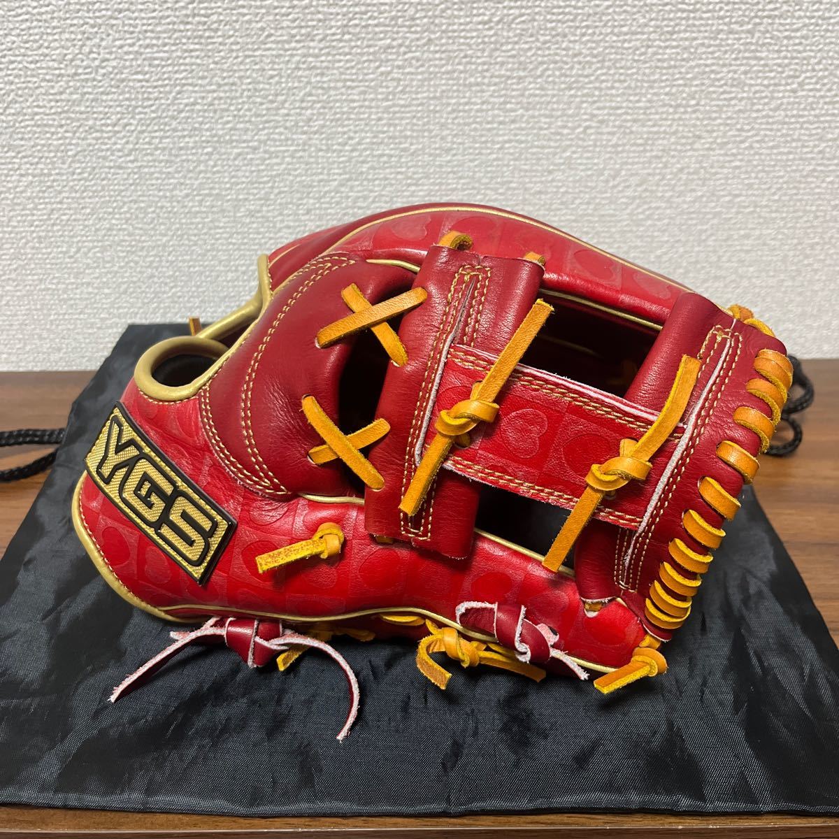 山本グラブスタジオ ygsグローブ G6S メタリックハピネスレッド 