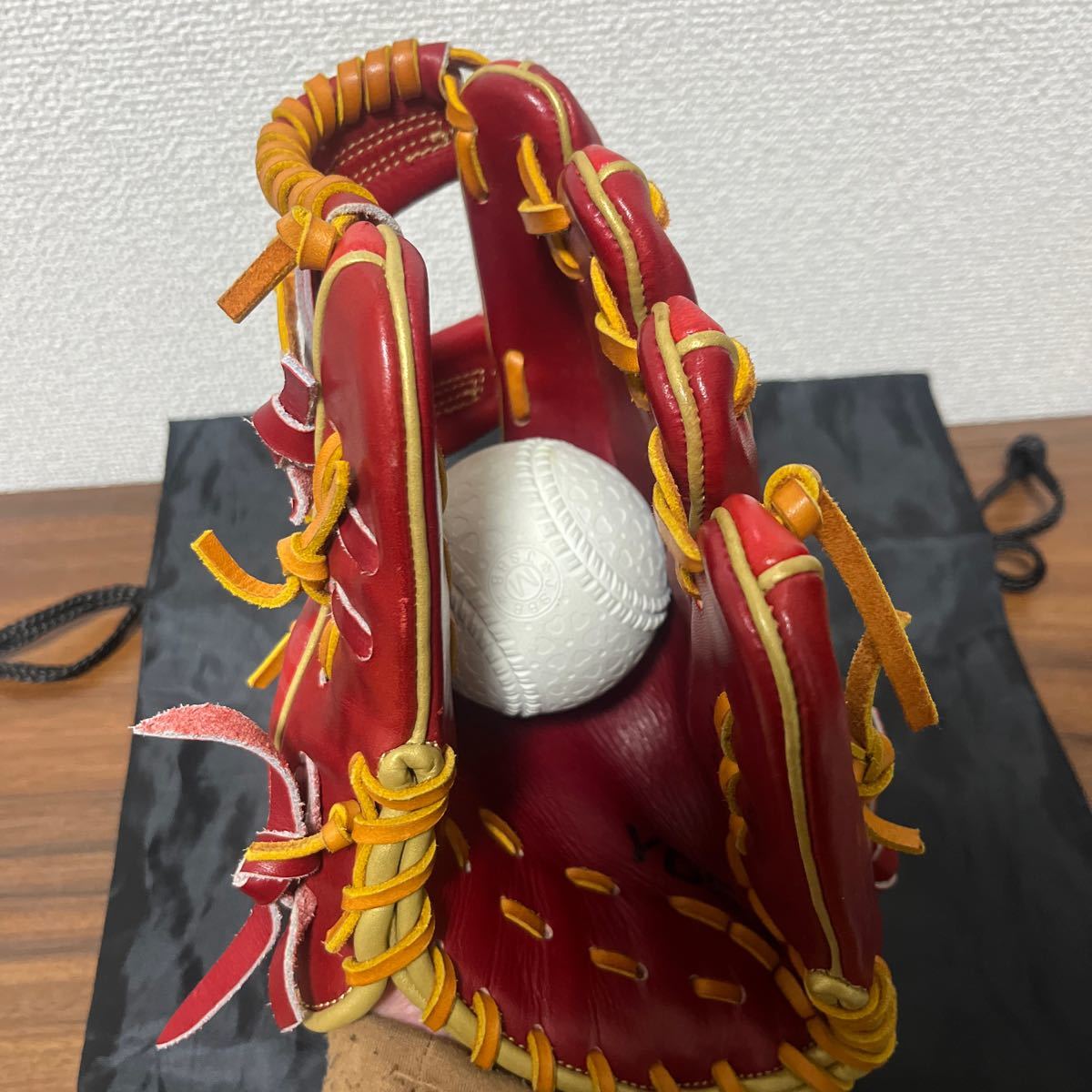 山本グラブスタジオ ygsグローブ G6S メタリックハピネスレッド 