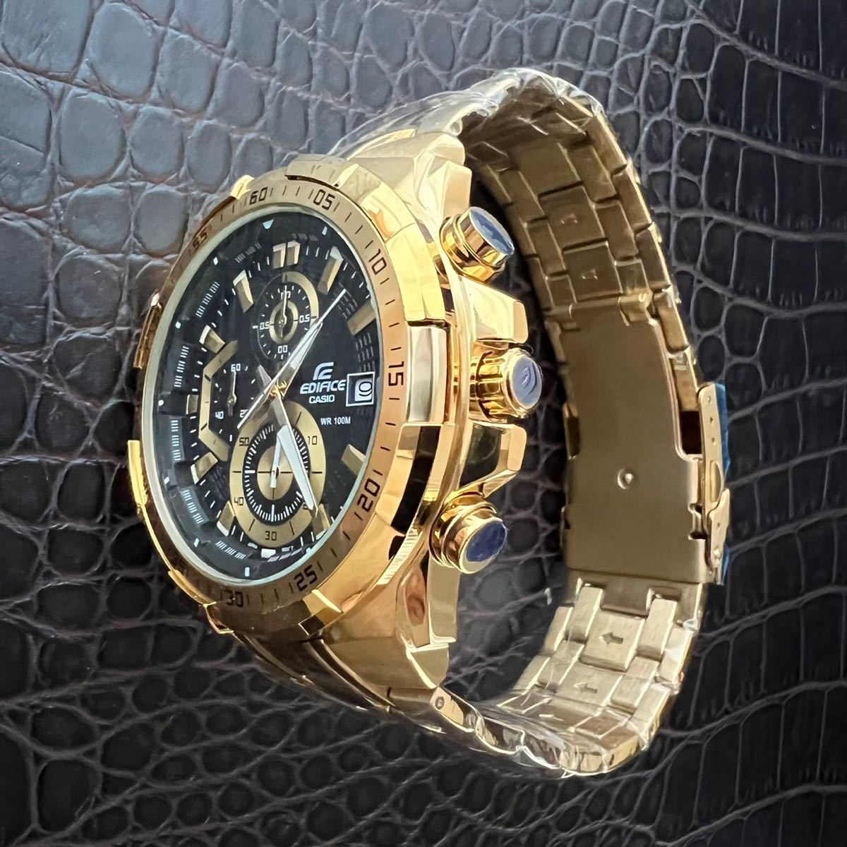 未使用品】CASIO カシオ EDIFICE エディフィス 腕時計 クロノグラフ 