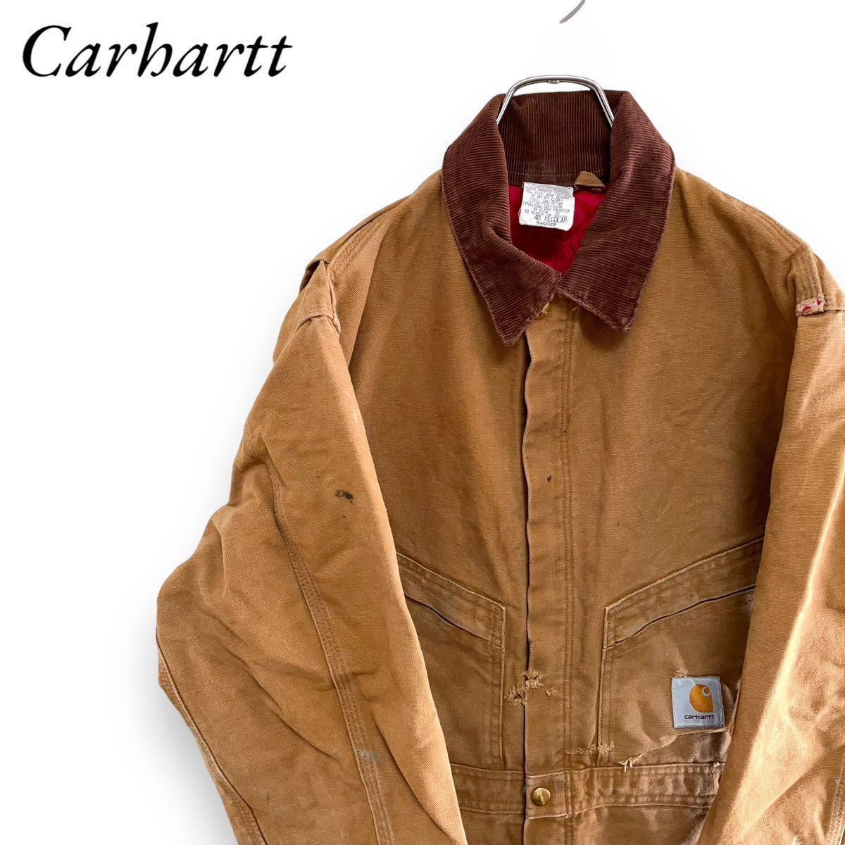 カーハート Carhartt メキシコ製 ワーク ダブルニー 古着 90年代 
