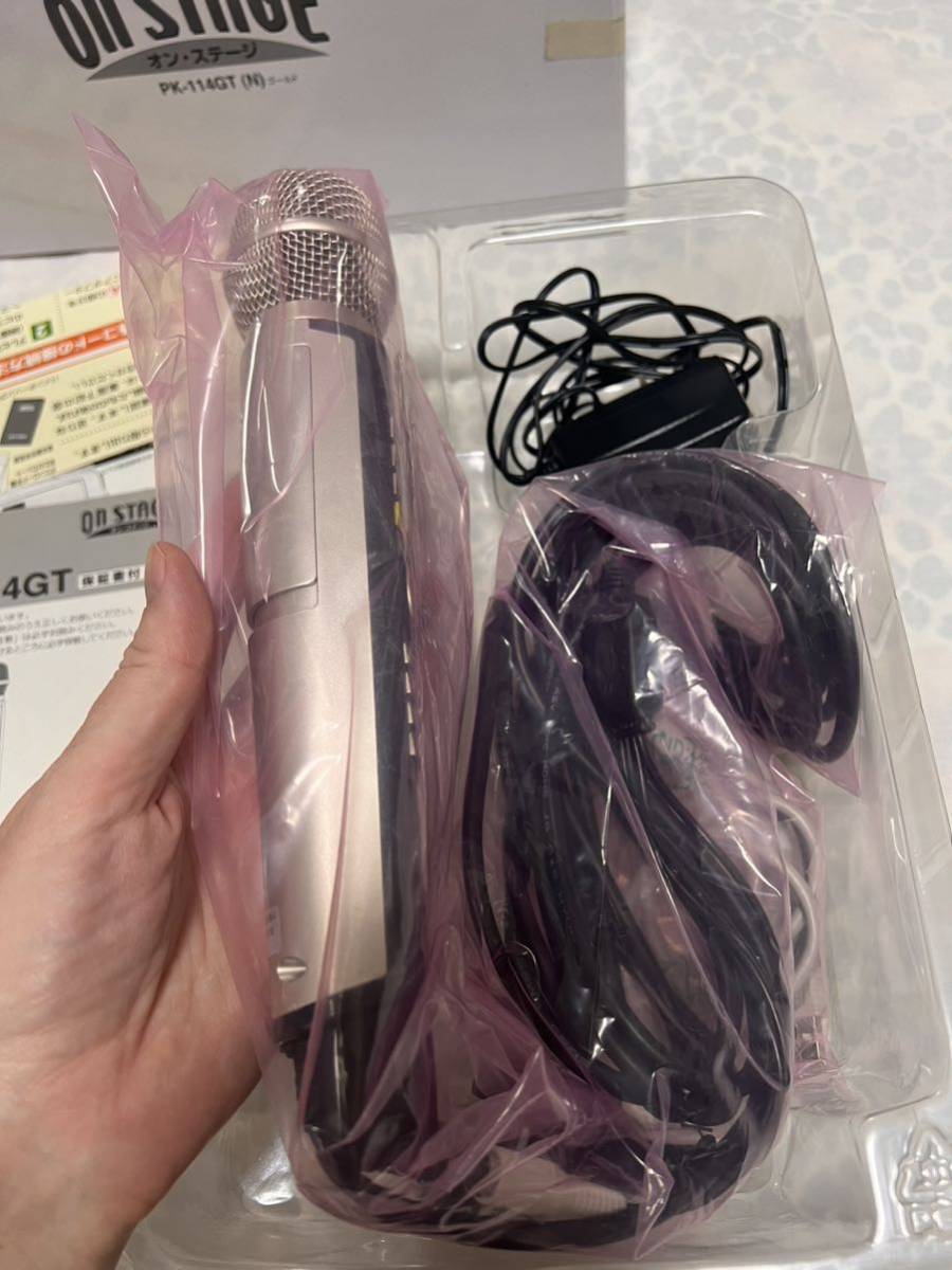 パーソナルカラオケ オンステージ PK-114GT 家庭用カラオケ 増設マイク