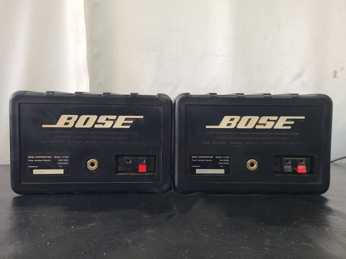 中古 BOSE ボーズ スピーカー 111AD 連番 BOSE 中古☆Bose ボーズ
