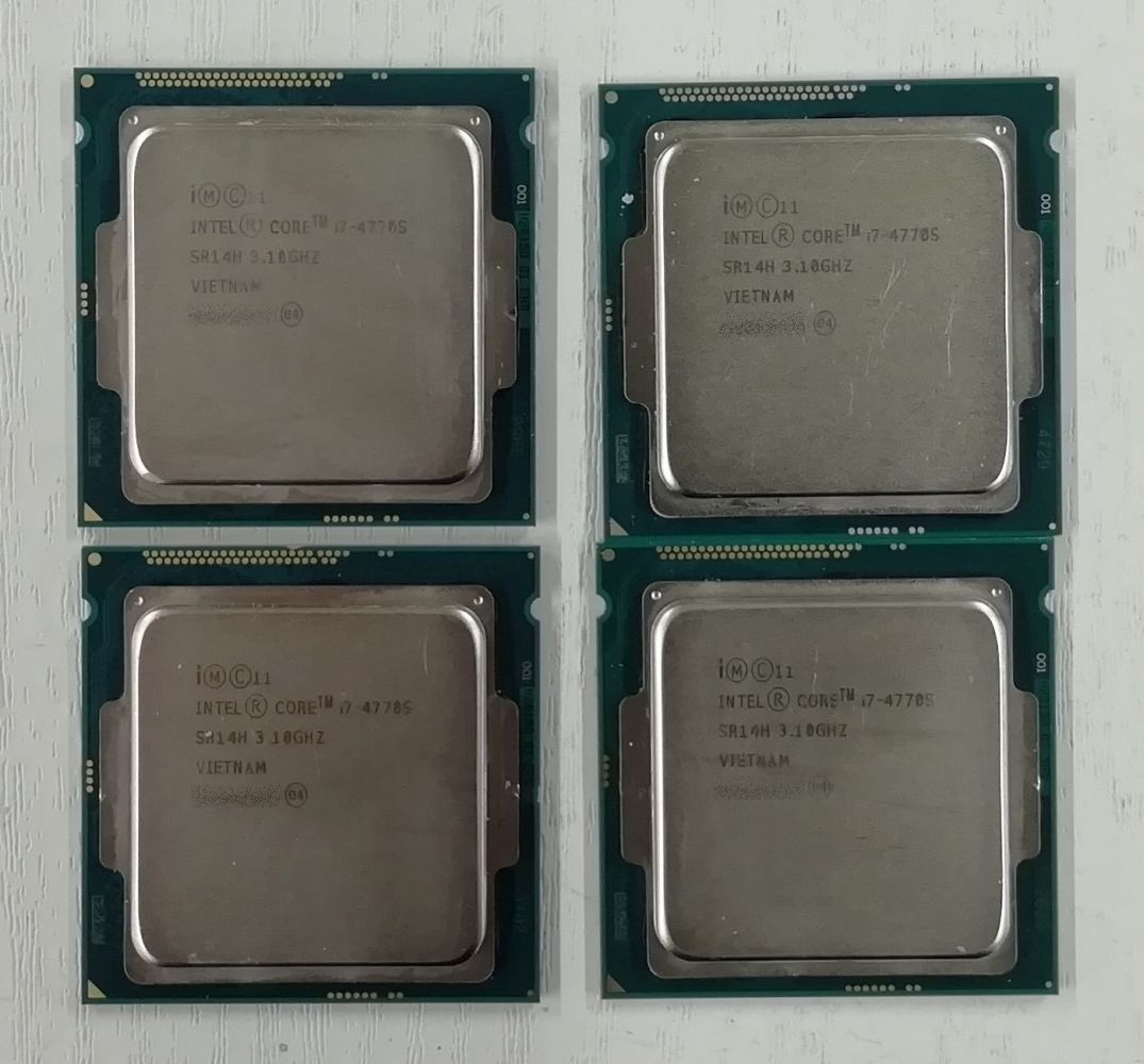 【稼働品回収】Intel CPU Core i7-4770S 3.10GHz FCLGA1151 4個セット 中古 第4世代 即日発送 ゆうパケット発送 代引き不可【H23120410】
