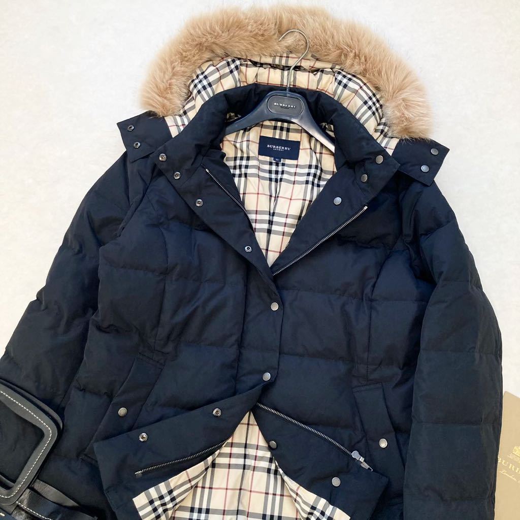 大きいサイズ◇美品◇バーバリー BURBERRY 46-48/15-17号/XL-3L ブルー