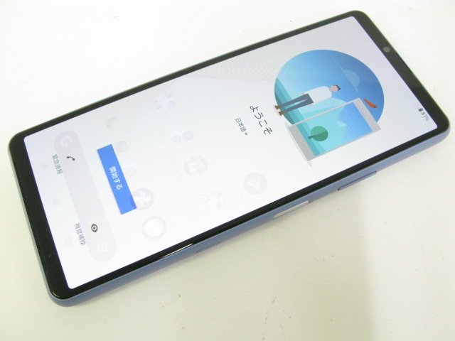au SOG04 Xperia 10 III ブルー 【M1626】 Xperia SOG04 au ☆70990WM