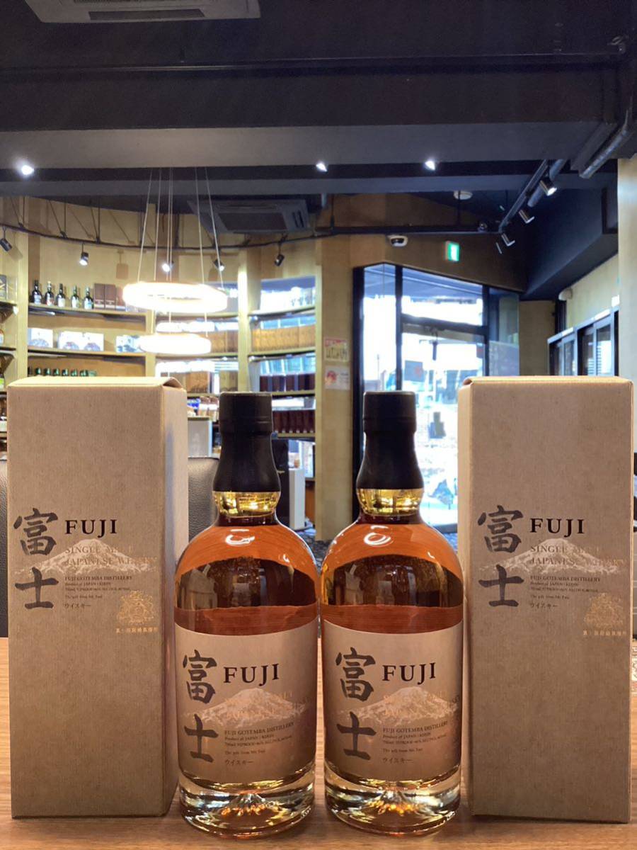 KIRIN DISTILLERY FUJI キリン シングルモルト ジャパニーズ ウイスキー 富士 富士御殿場蒸溜所 700ml 46% 箱付き　2本セット