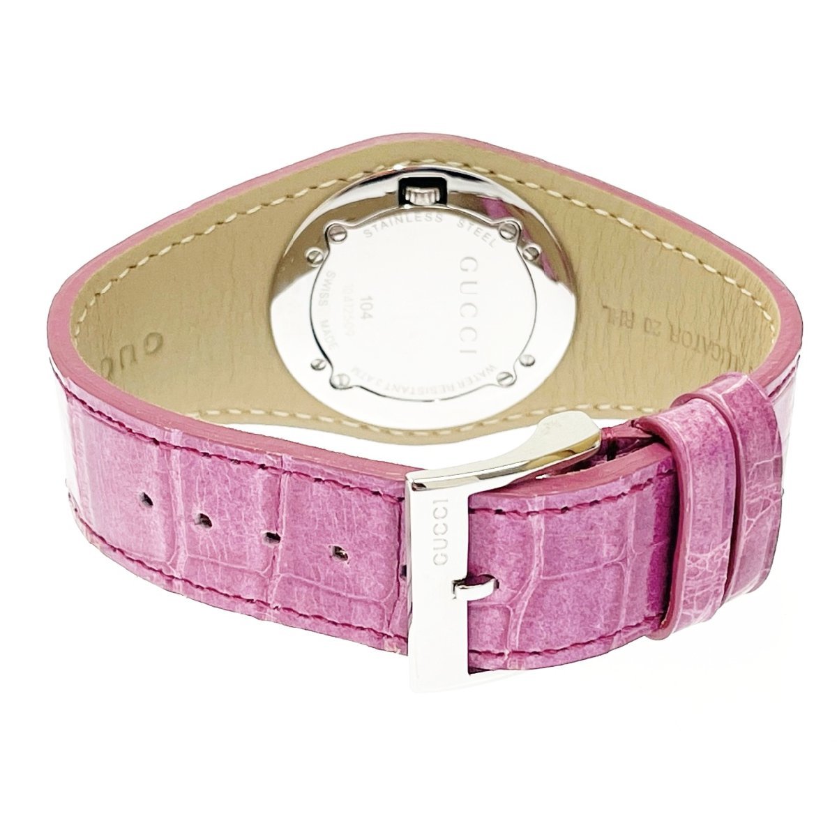 1円スタート】【箱付き】GUCCI グッチ 104 Gバンデュー SS×レザー