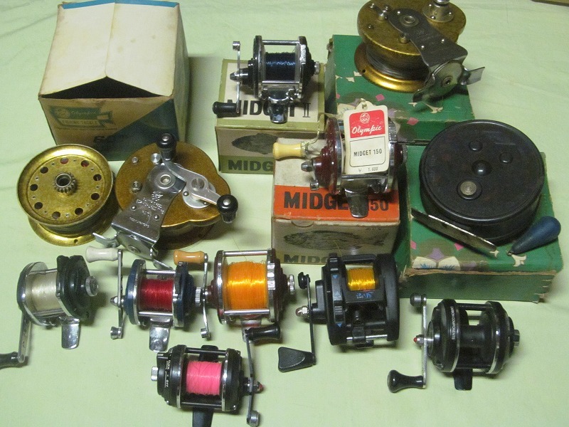 取引条件必ず確認してください ビンテージ オリムピック他両軸片軸色々 ジャンク扱いとして ゆうパック80着払発送