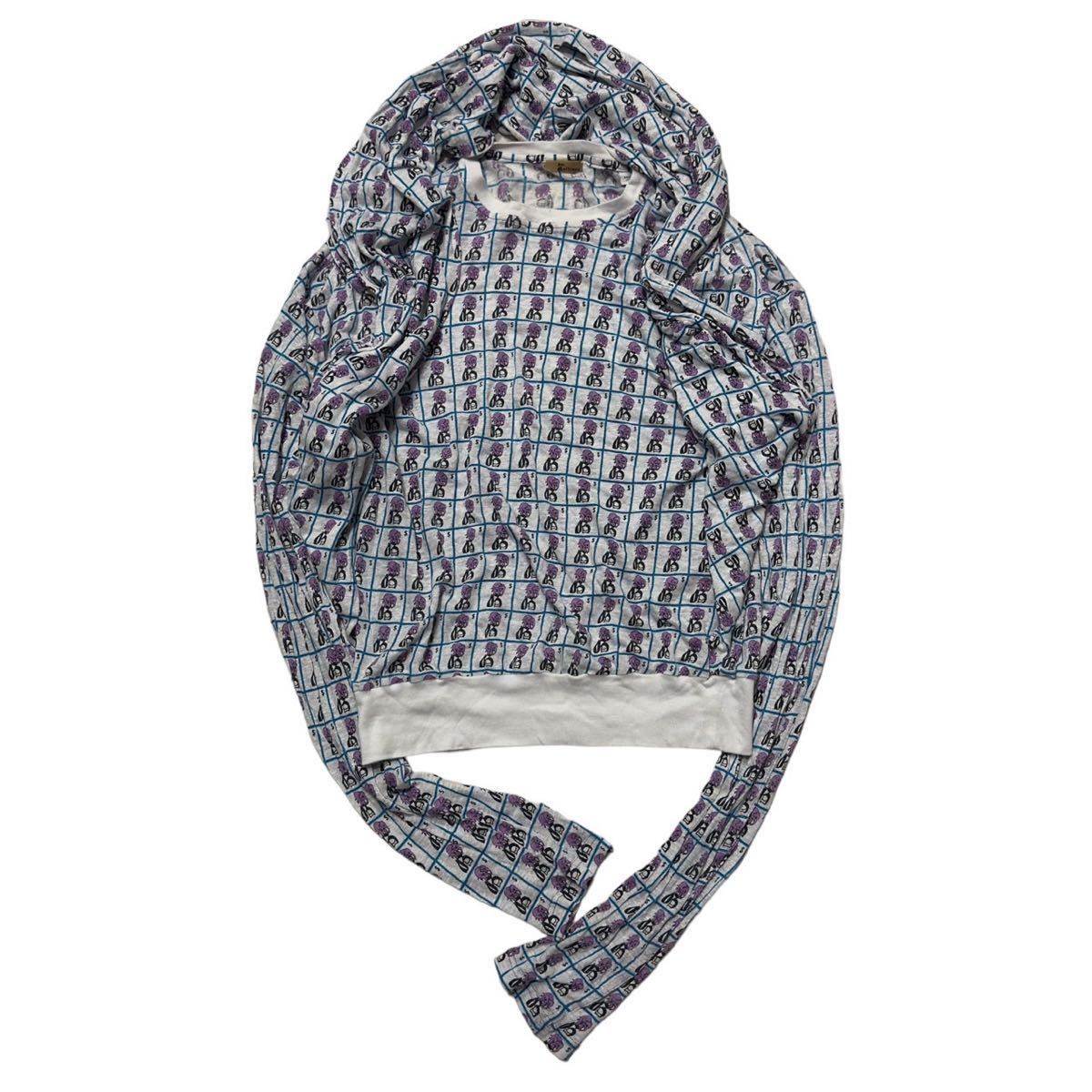 Rare John Galliano deformation stall long sleeve tee collection archive Christian dior Martin Margiela ジョンガリアーノ