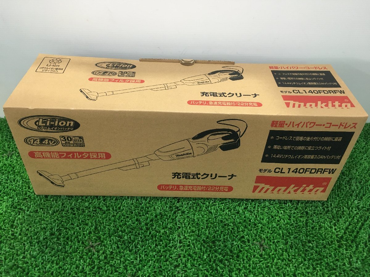 【未使用品】★makita 14.4V充電式クリーナー CL140FDRFW / IT5K790YHFS0