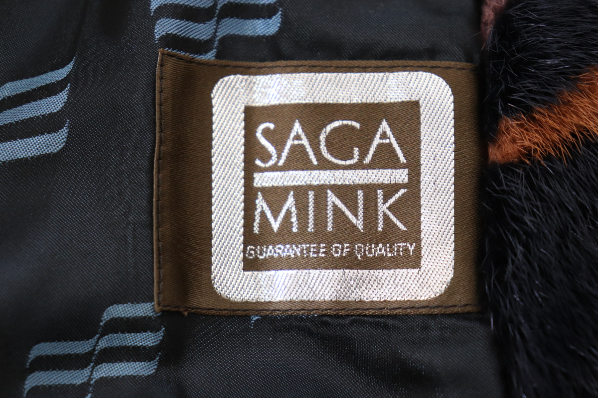 希少 SAGA MINK ミンク パステル パール リアルファーコート 毛皮