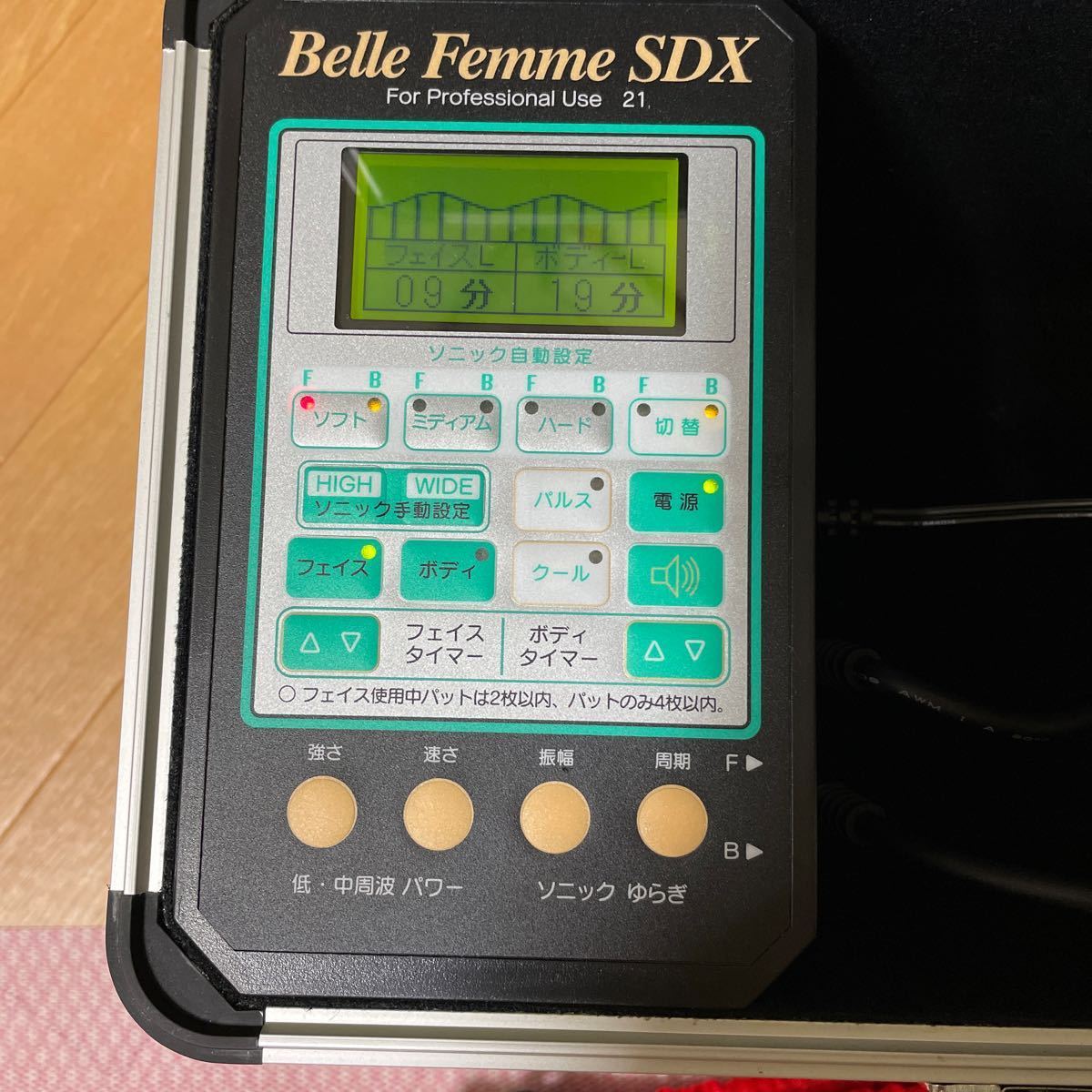 Belle Femme SDX ベルファム 綜合美容器 家庭用 超音波美顔器 フェイス