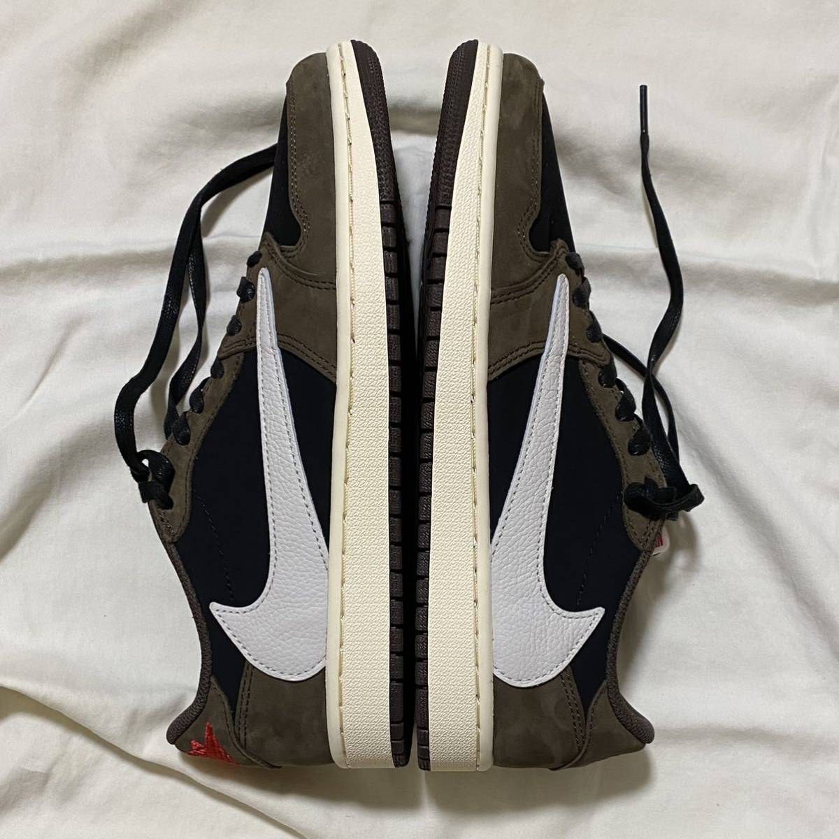 Travis Scott × Nike Air Jordan 1 Low OG SP US9 27cm ダークモカ 