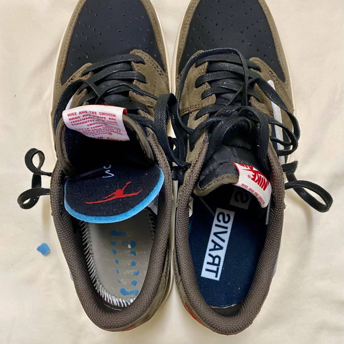 Travis Scott × Nike Air Jordan 1 Low OG SP US9 27cm ダークモカ 