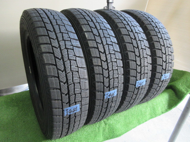 ☆2019年製屋内保管　走行少ない超バリ山売り切り1円スタート☆ダンロップ★WINTERMAXX WM02★155/65/14★4本(N446)