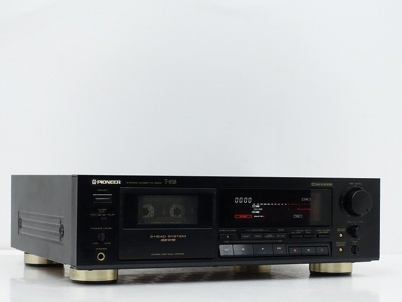 PIONEER T-818 カセットデッキ / 通電確認済み / シリアルNO