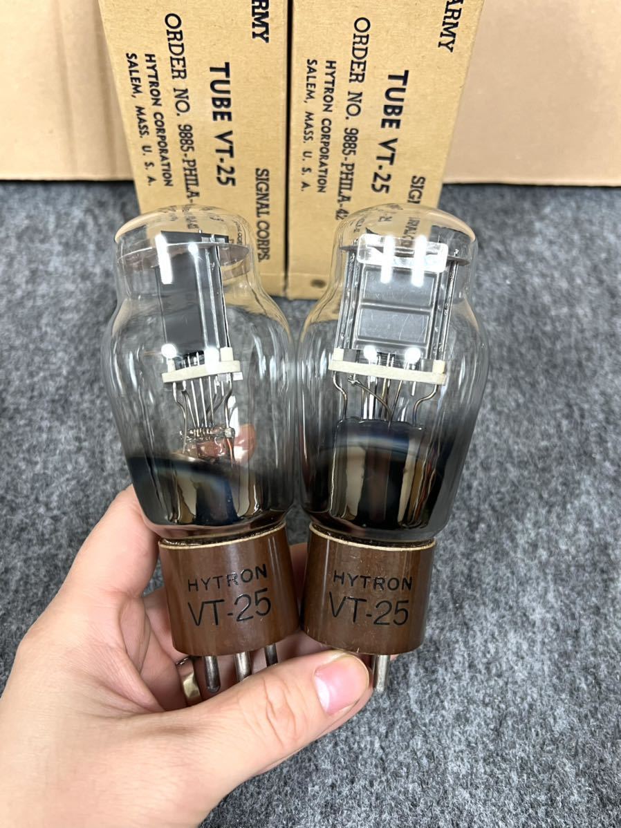 HYTRON VT-25真空管、2本。元箱付き