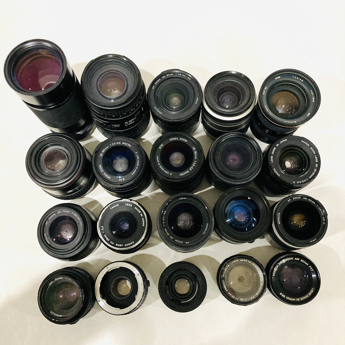 まとめ売り 大量 カメラ用レンズ Canon MINOLTA R1787掘り出し物 Nikon