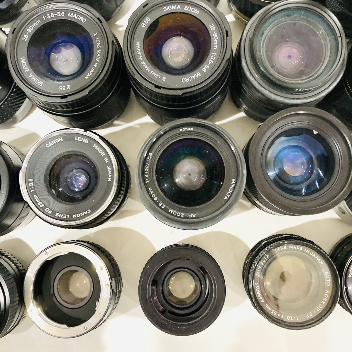 まとめ売り 大量 カメラ用レンズ Canon MINOLTA R1787掘り出し物 Nikon
