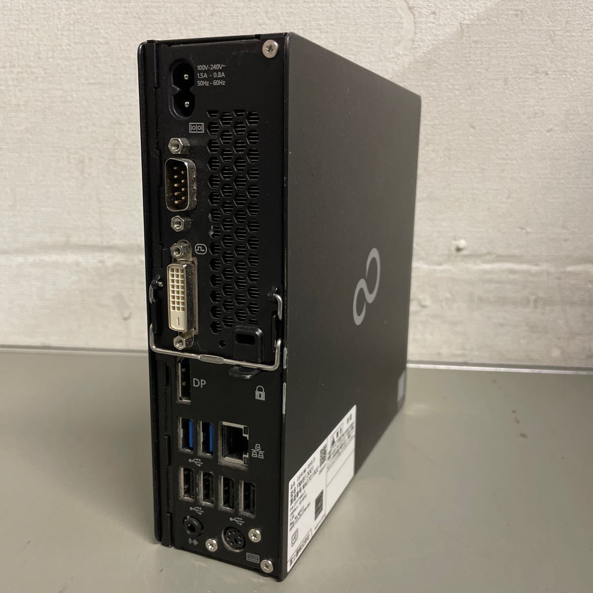 ン53 FUJITSU ミニパソコン ESPRIMO Q558/B Core i3-9100T メモリ 8GB