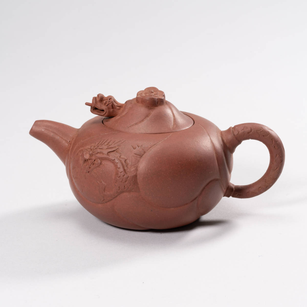 中国美術 在銘 刻龍紋 朱泥壺 茶碗 紫砂 急須 煎茶道具 茶道具