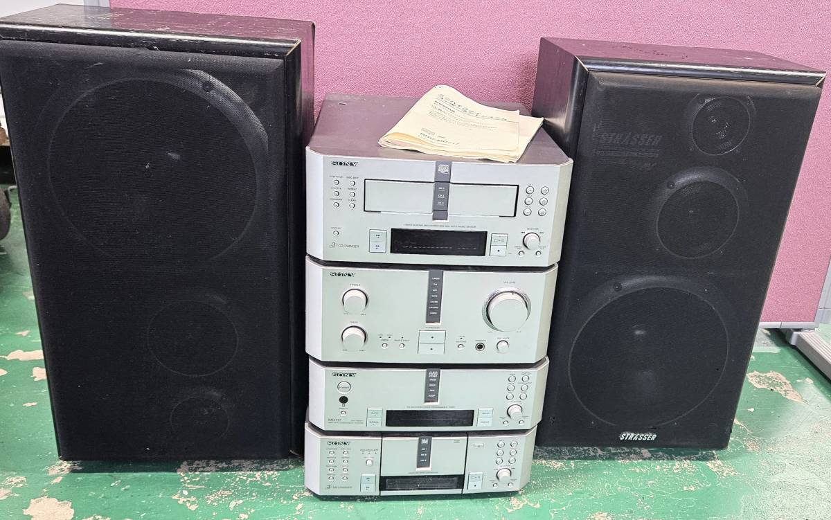 Victor JVC NS-X77WMD-W - ビクター メルカリ MDシステムコンポ CD NS