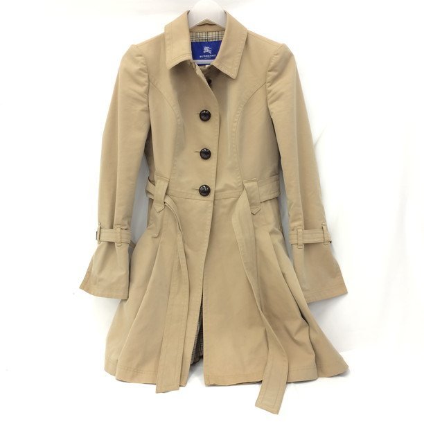 低価，新作 BURBERRY BLUE LABEL バーバリーブルーレーベル トレンチ