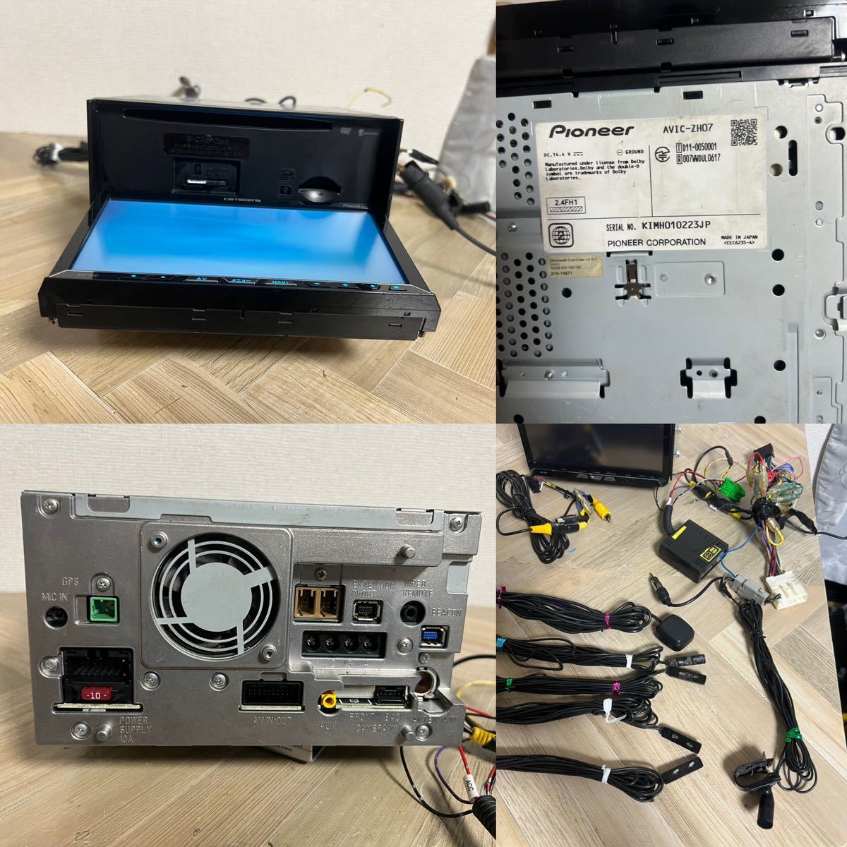 carrozzeria カロッツェリアHDDナビ AVIC-ZH07 フルセグ DVD Bluetooth