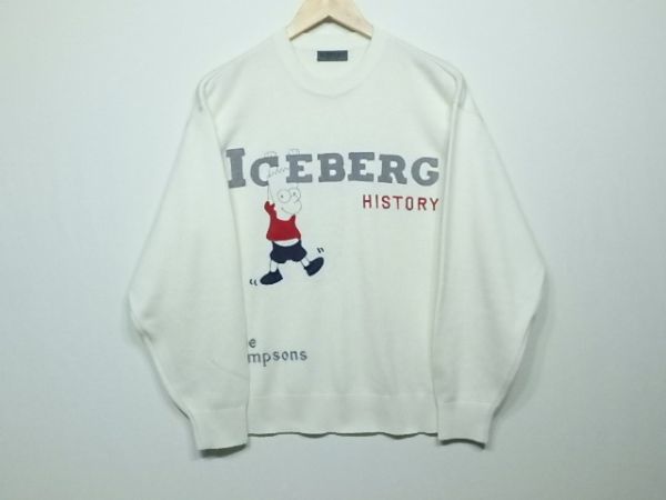 アイスバーグ ICEBERG × シンプソンズ 希少！ イタリア製 ニット セーター M