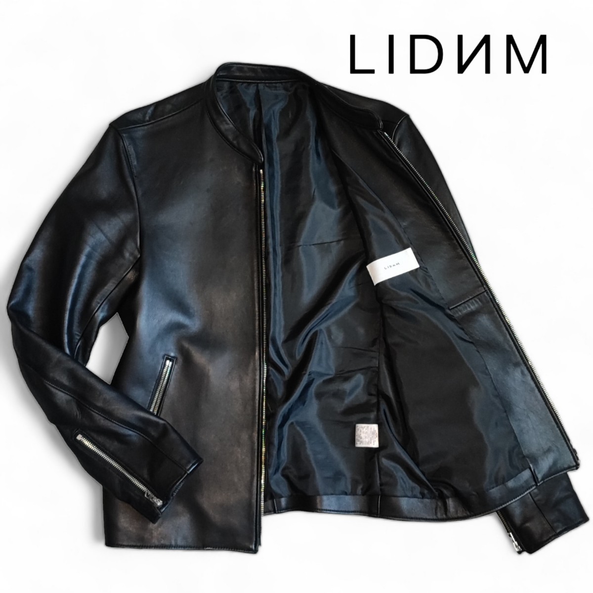 希少Lサイズ! リドム LIDNM レザージャケット シングルライダース