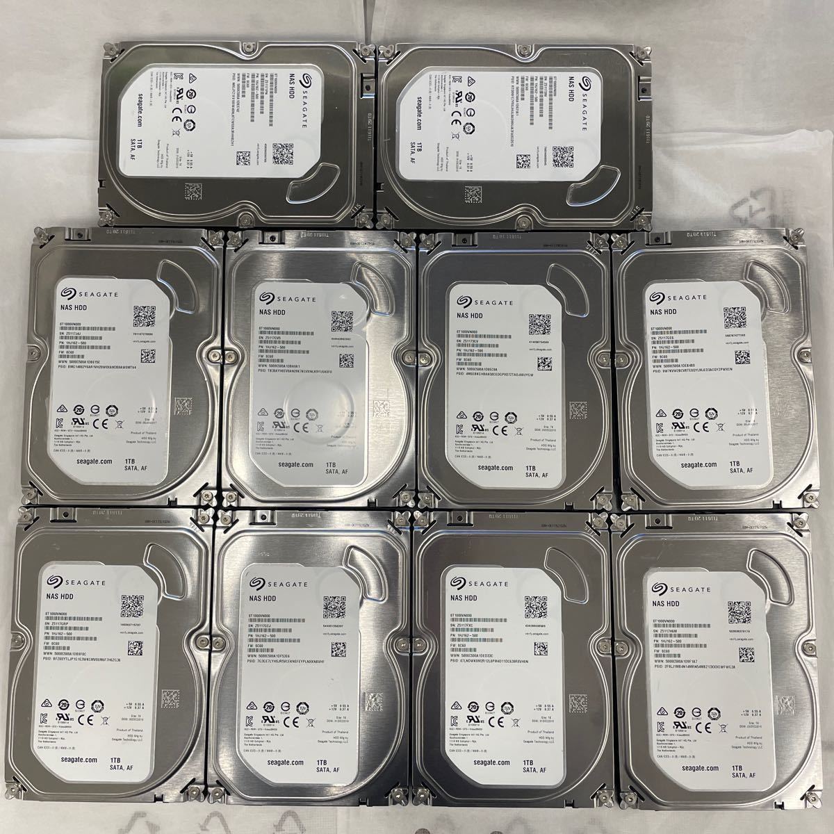 驚きの破格値，セール Seagate ST1000VN000 SATA 1TB 3.5インチ 5900rpm NAS用HDD 10個セット(1TB～)｜売買されたオークション情報、yahooの商品情報をアーカイブ公開 - オークファン 3.5 SerialATA