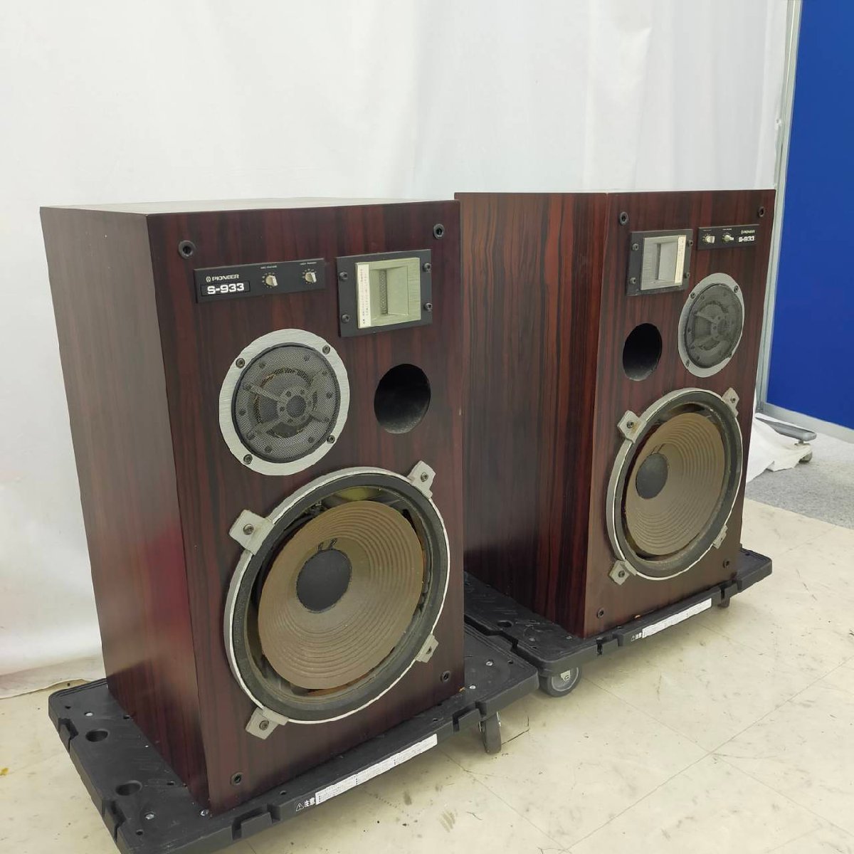 T5944＊【ジャンク】【2個口】Pioneer パイオニア S-933 スピーカー