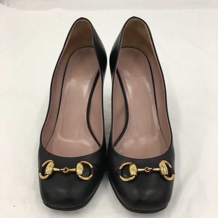 ◇GUCCI グッチ フラットパンプス サイズ37◇ ネイビー ラバー