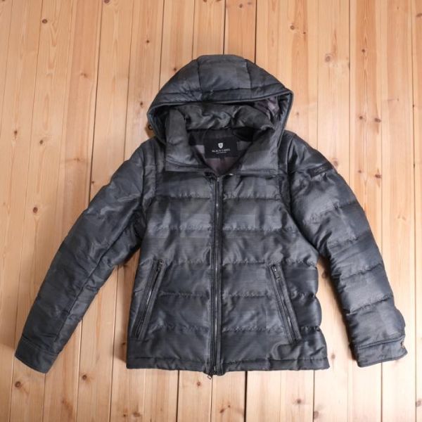 お買い得◆BLACK LABEL CRESTBRIDGE◆ブラックレーベル クレストブリッジ◆メンズダウンジャケット　[L] グレー br07016647