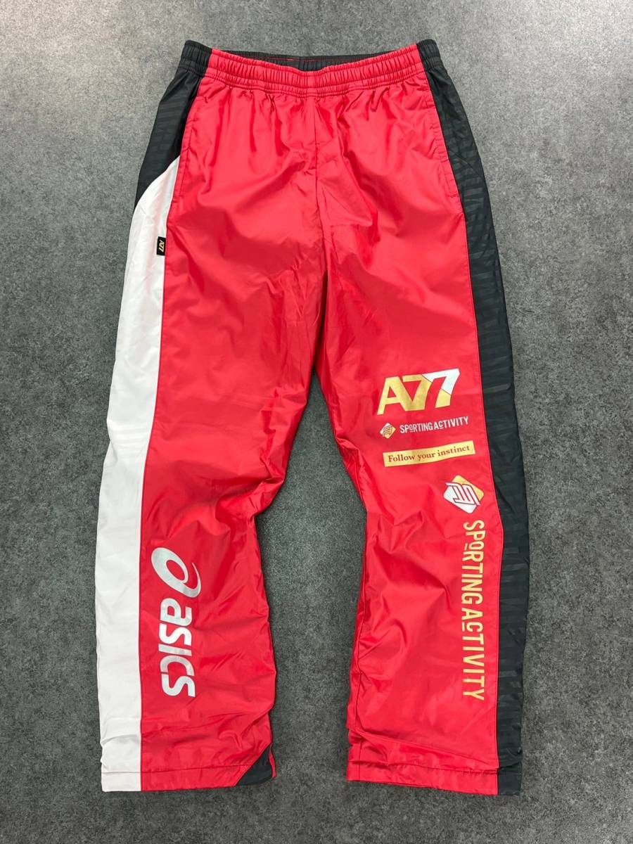 爆買い，格安 Wl257 正規品 ASICS アシックス A77 ランニングウェア ウィンドブレーカー ジャージ セットアップ 上下 メンズ L XAW701