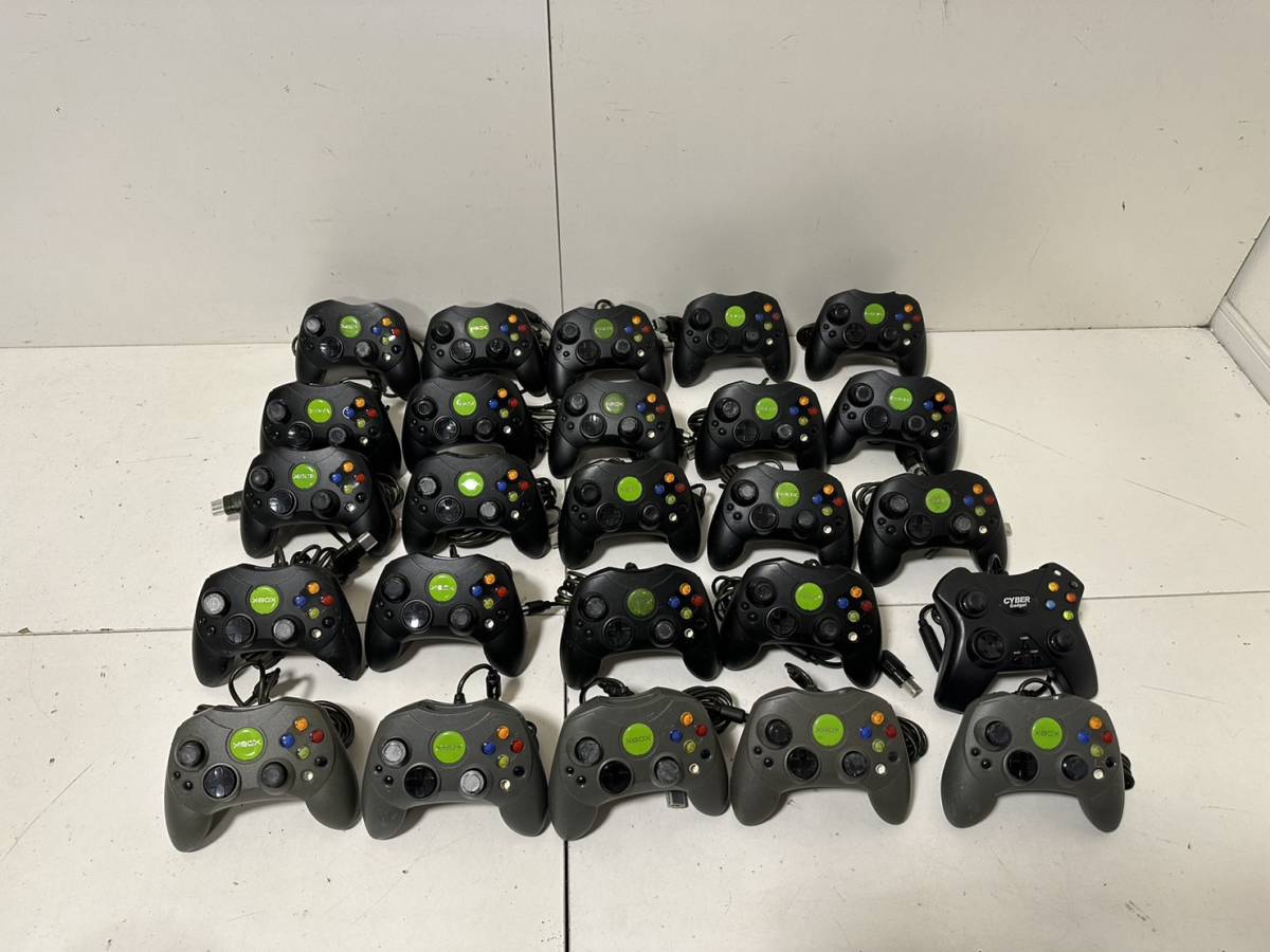 【Microsoft 初代 Xbox コントローラー 本体 大量まとめ 25個セット 動作未確認 ジャンク】