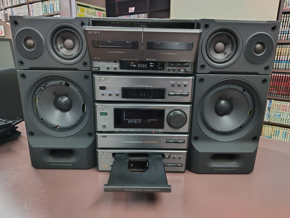 K:SONY ソニー MHC-909D システムコンポ 通電確認済 ジャンク SS-909AV