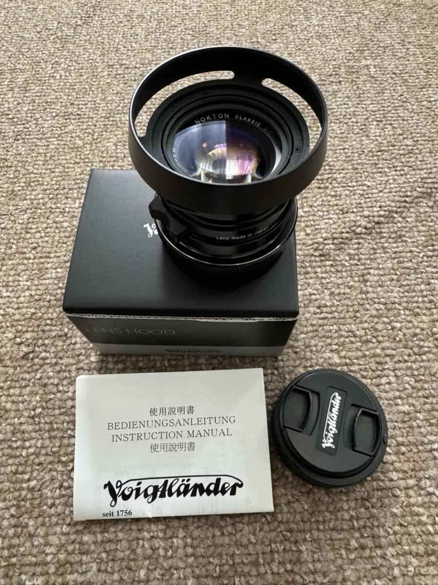 NOKTON CLASSIC 40mm F1.4 SC VM フード・アダプタ付 NOKTON CLASSIC 40mm F1.4 SC VM フード・アダプタ付