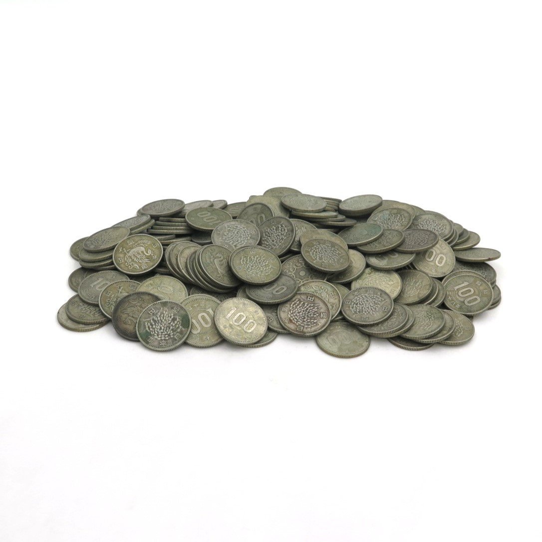 稲穂・鳳凰 100円銀貨 大量まとめ 総重量:約962g 硬貨 古銭 昭和 y134-2354481【