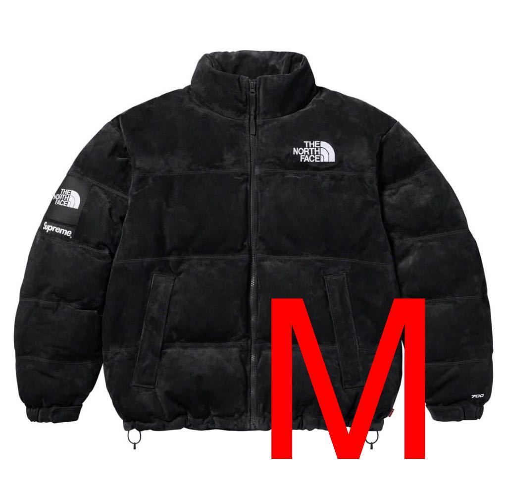 【M】 新品 Supreme The North Face Suede Nuptse Jacket Black シュプリーム ザ ノースフェイス スウェード ヌプシ ブラック 日本未発売