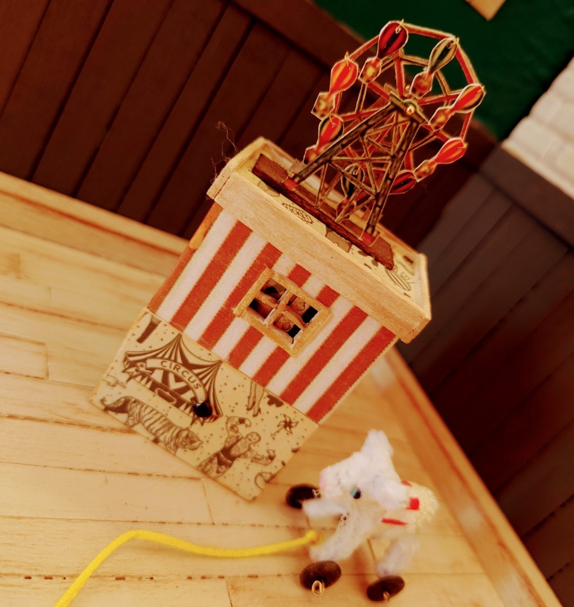 サーカス木箱② ドールハウス ミニチュア ミニチュアスイーツ 創作人形