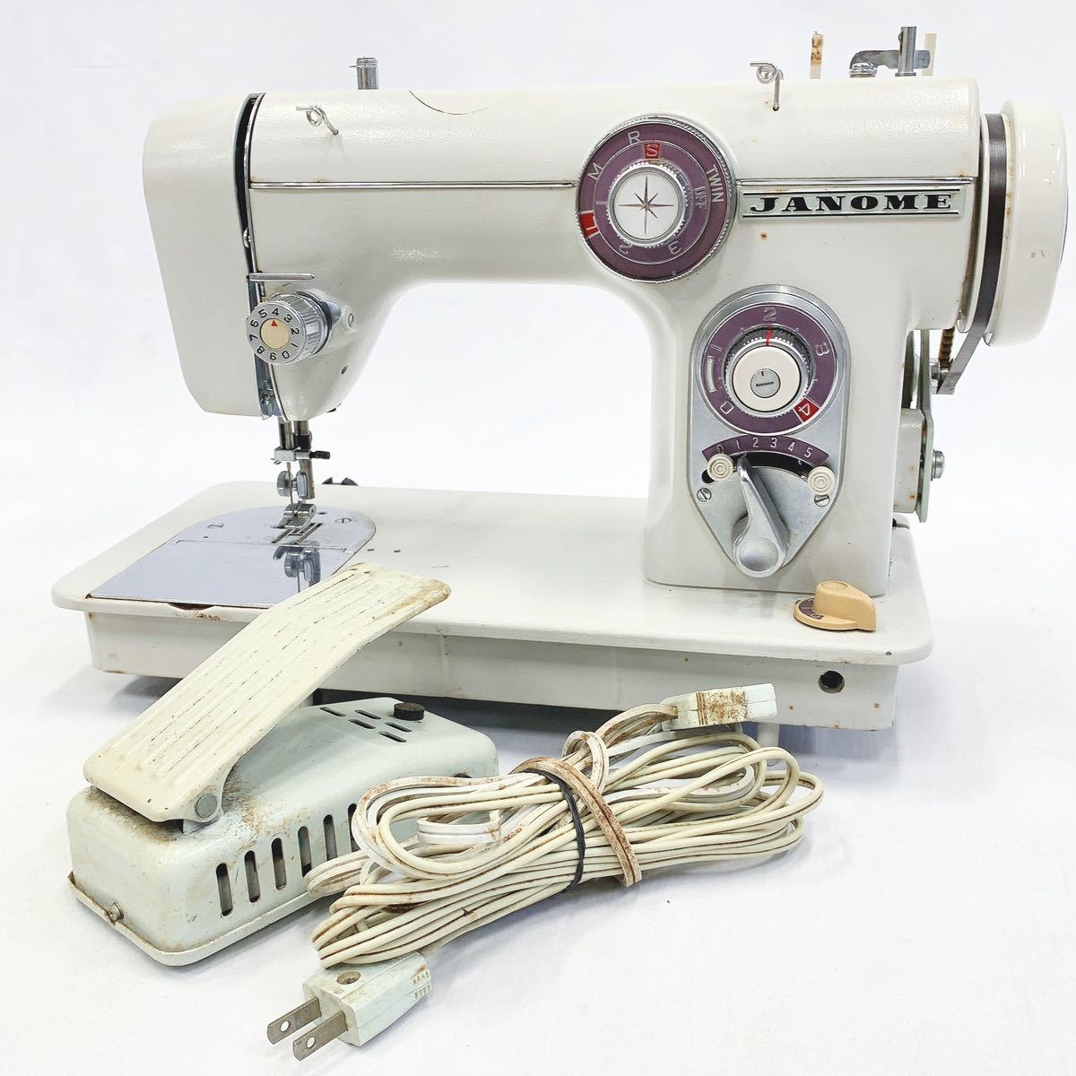 ジャノメ JANOME ミシン MODEL 680 ミシン台 通電確認済み Yahoo
