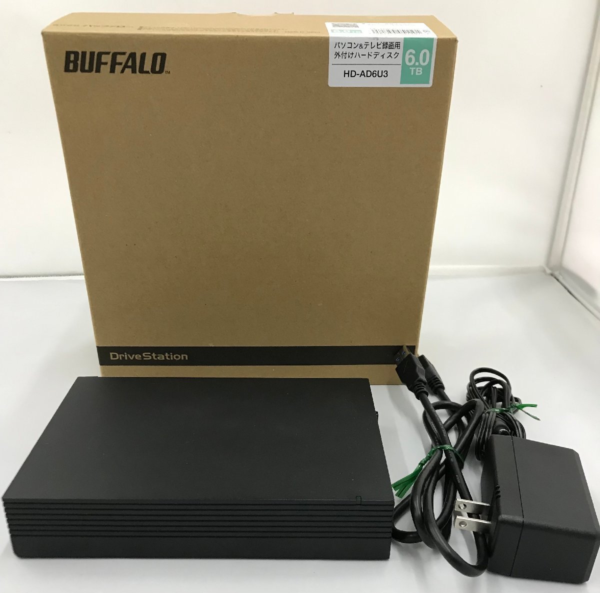 ジャンク扱い】BUFFALO 外付けハードディスク HD-AD6U3 6.0TB 