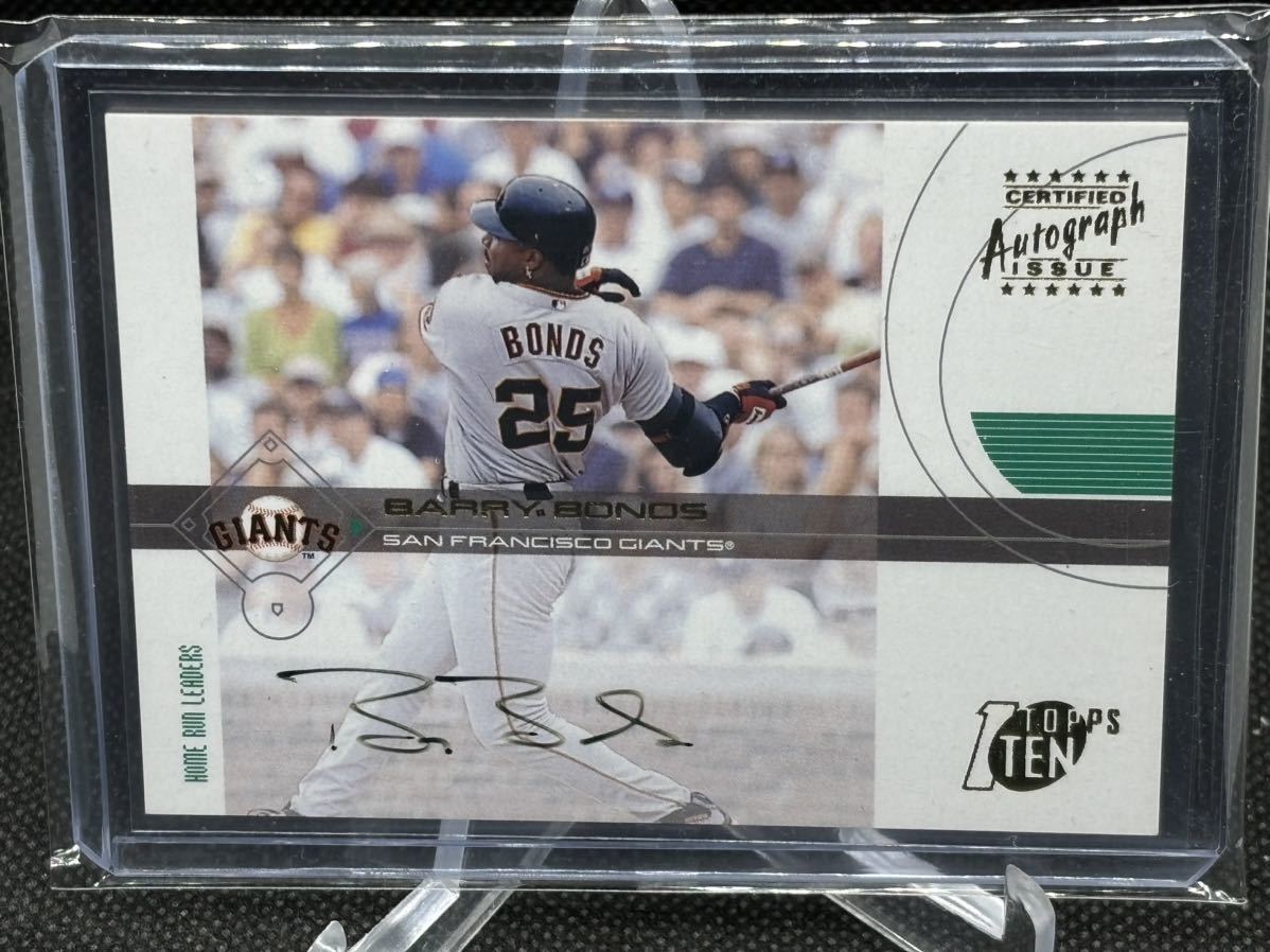 得価，人気セール 1円スタート 商品説明をお読みください 2002 topps ten BARRY BONDS 直筆サインカード 直書きauto(Topps)｜売買されたオークション情報、yahooの商品情報をアーカイブ公開 - オークファン シングルカード