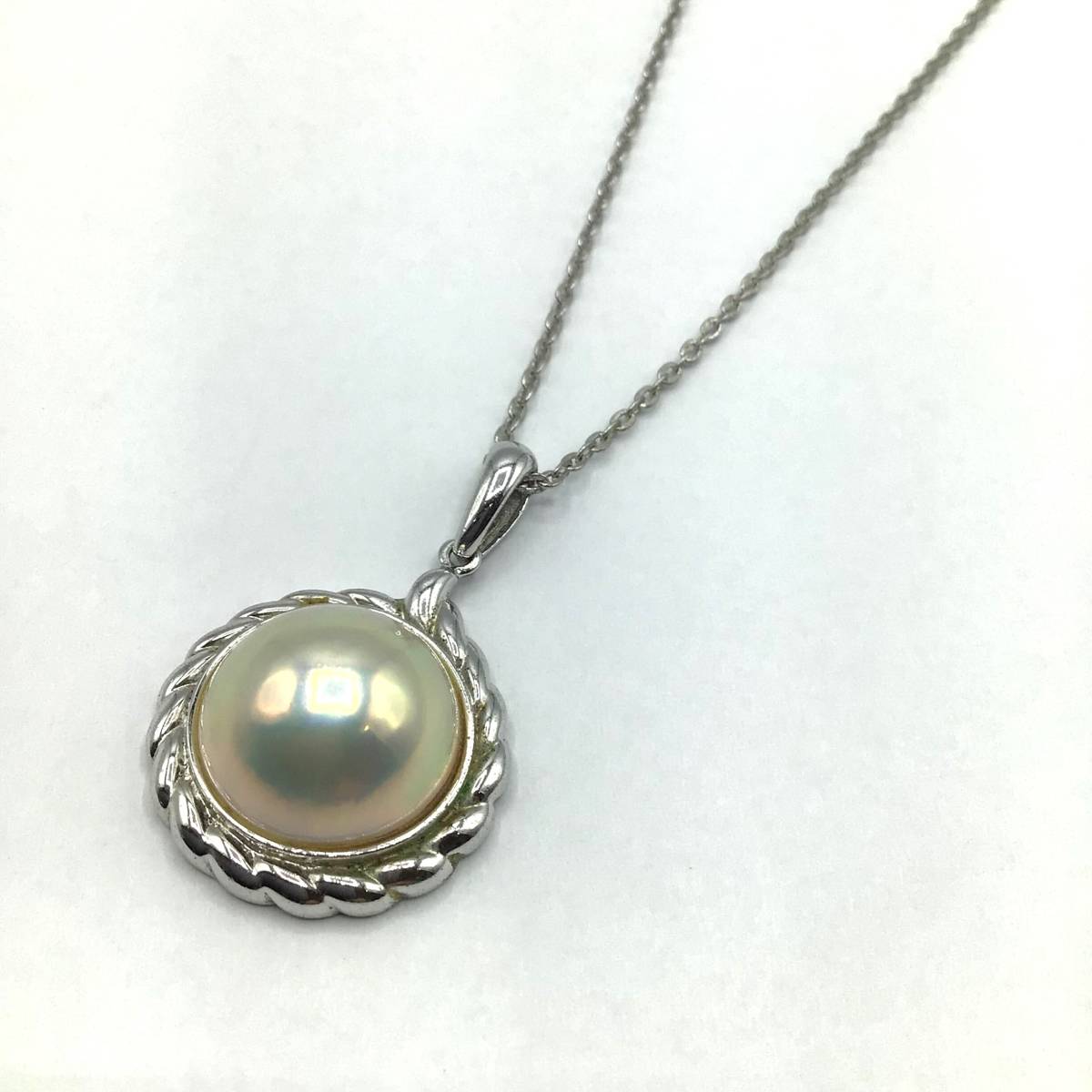 TASAKI タサキ 田崎 SILVER シルバー マベパール14.5mm ペンダント 