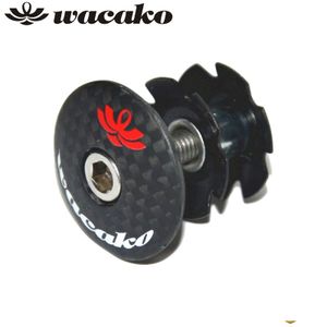 wacakoアンカーナット&ヘッドキャップセット カーボンコラムキャップ ヘッドトップキャッ