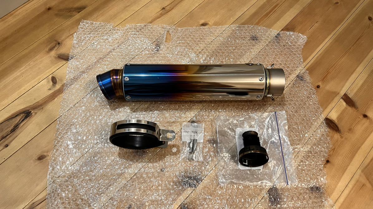 美品! 汎用 マーベリック MAVERICK MV83 チタン サイレンサー 2P 300mm