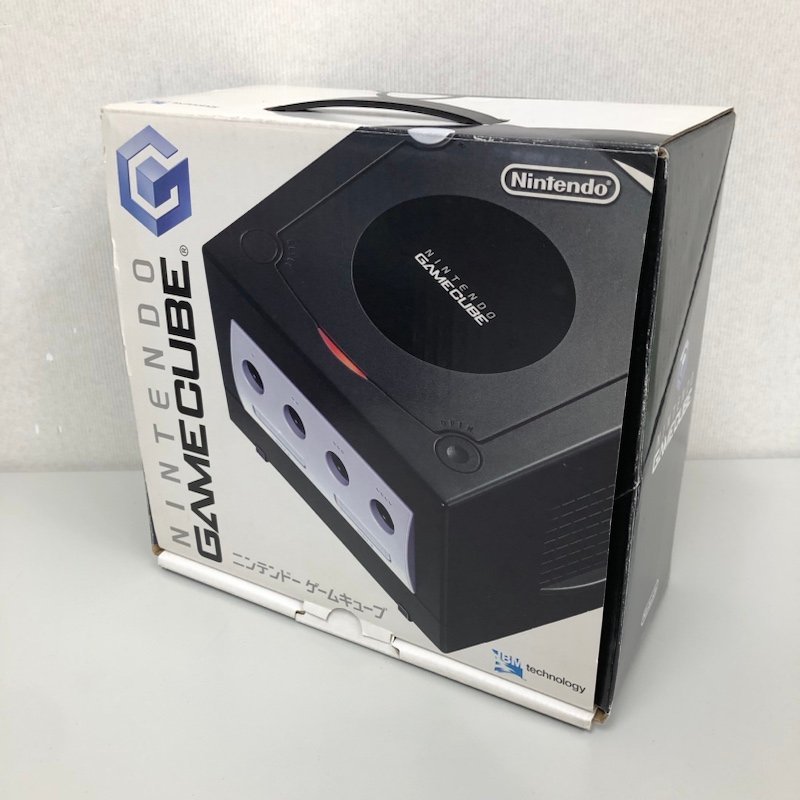（使用頻度少なめ　美品）Nintendo GAME CUBE（DOL-001） ニンテンドー ゲームキューブ DOL-001 ブラック 本体 美品 箱あり AV