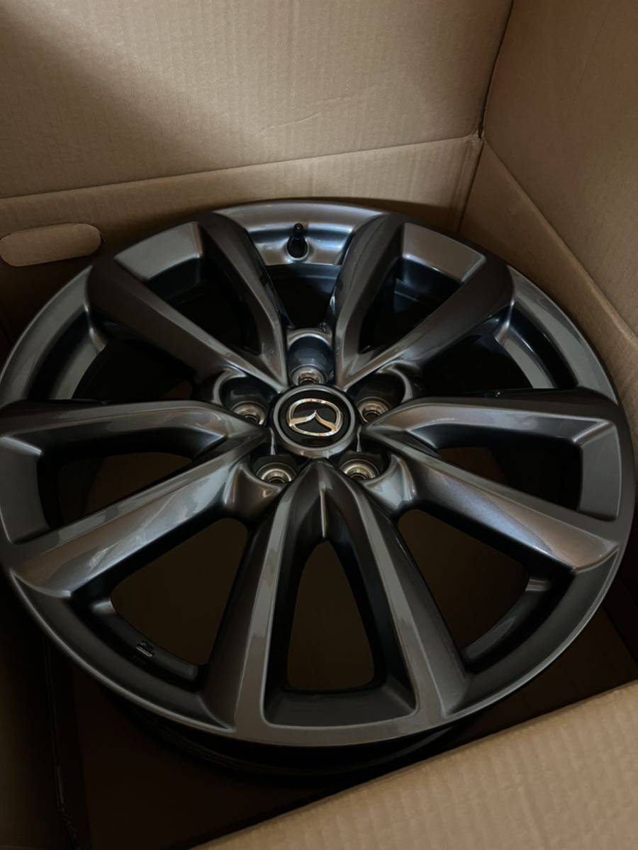 新車外し4本セット/マツダ(MAZDA)純正オプションアルミホイール(18